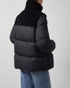 Moncler Jacket Esnaie Teddy-Trimmed  Black MONCLER 2 (M)