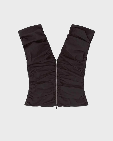 Topo Stretch Cotton Ruched Svart 1