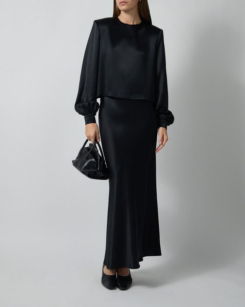 Blus Darcy Satin Black 2