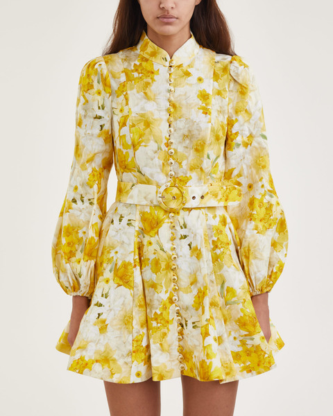 Dress Wonderland Buttoned Mini Gul 1