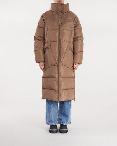 Tech Puffer Oversized Coat Beige/brun 1