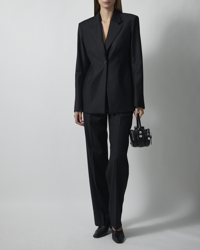 Dagmar Blazer Fitted Wool Black 36