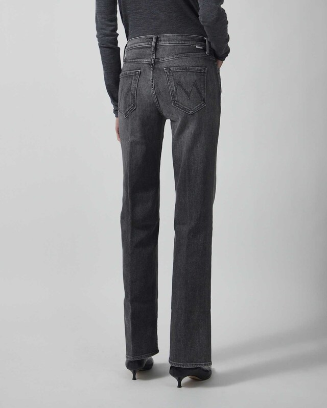 Mother Denim Jeans The Kick It Grey Wash 25