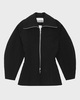 Ganni Jacket Bonded Crepe Curve Black 34