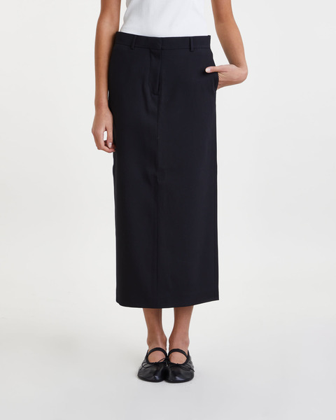 Skirt Long Tailored Black 1