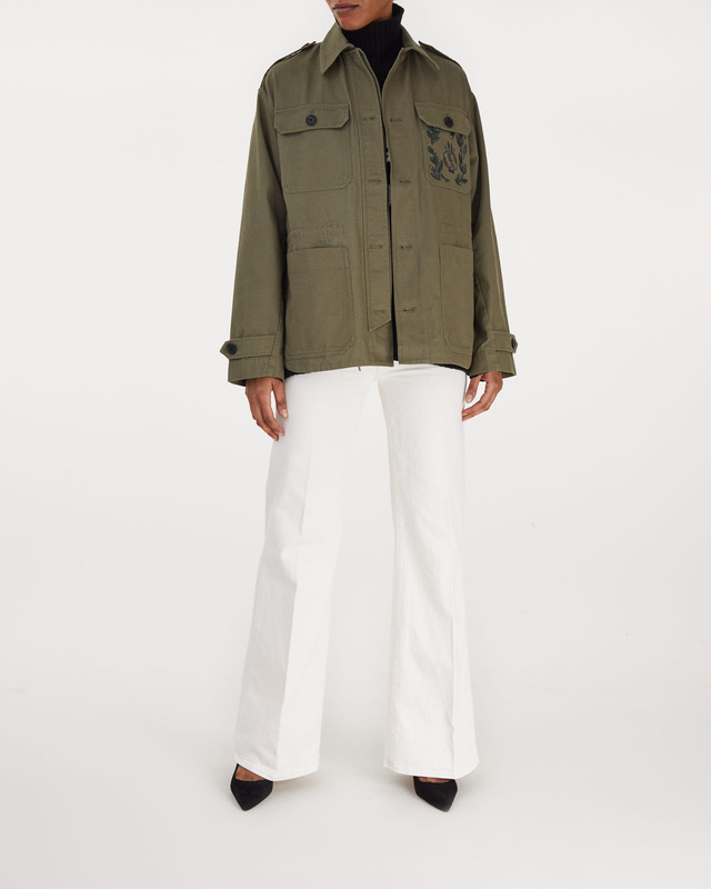 Zadig & Voltaire Jacket Kemi Canvas  Army M