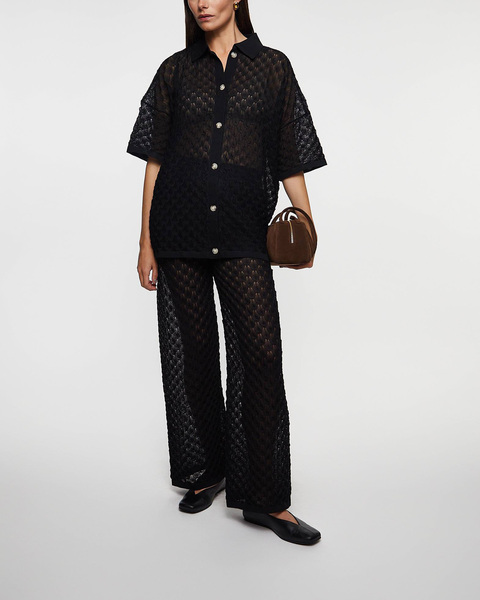 Byxor Alissa Knitted  Svart 2
