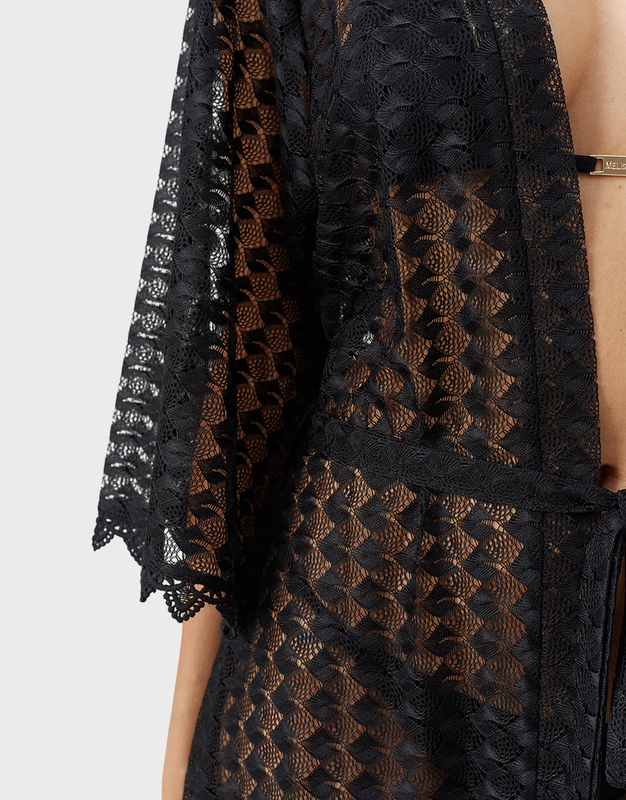 Melissa Odabash Kaftan Tali  Black S
