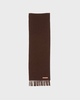 Acne Studios Fringe Wool Scarf Grå/brun ONESIZE