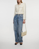 Self-Portrait Jacket Cream Bouclé Pearl Trim Creme UK 6 (EUR 34)