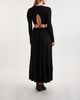 Proenza Schouler Dress Long Sleeve Jersey Open Back Svart L