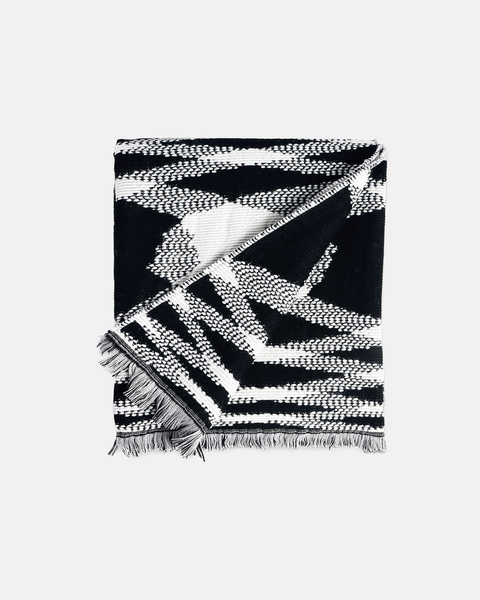 Sigmund Wool Throw 601  Svart/vit ONESIZE 1