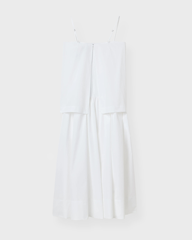 Dagmar Dress Cotton Strap  White 40