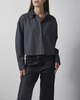 Wakakuu Icons Skjorte Cropped Brushed Cotton Grey L