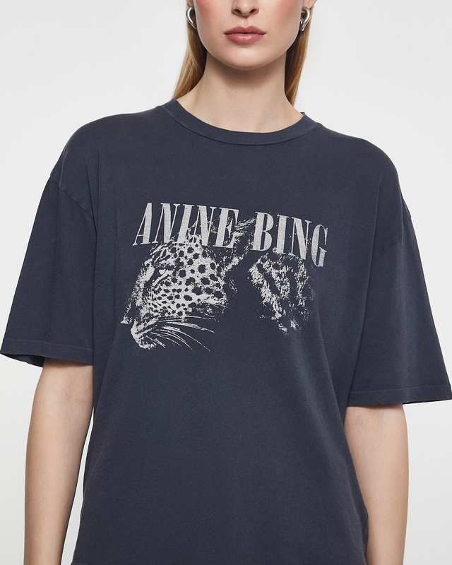 Anine Bing T-Shirt Cohen Tee Washed black S