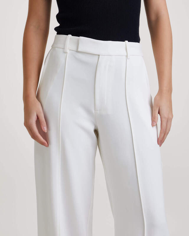 Proenza Schouler Byxor Weyes In Matte Viscose Crepe Vit US 2 ( EUR 34)
