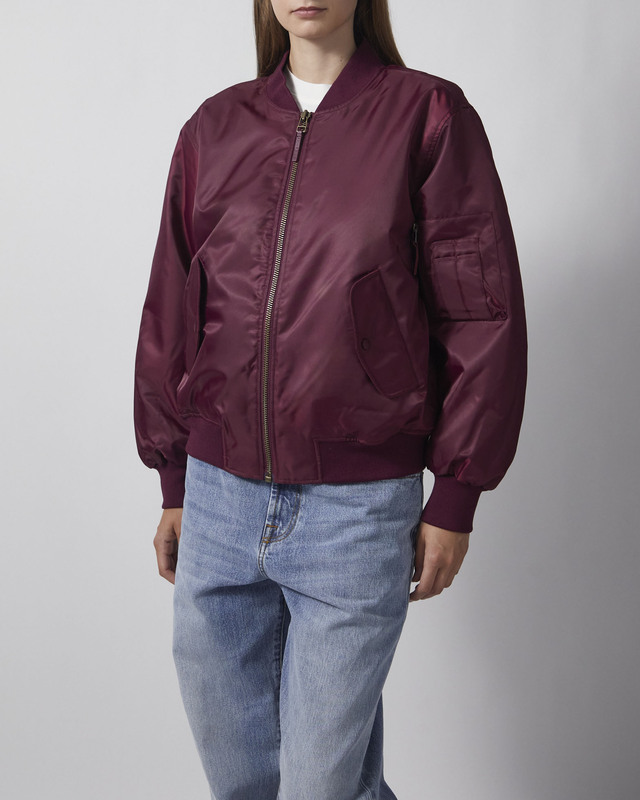 Anine Bing Bomberjakke Leon Burgundy S