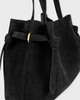 YUZEFI Bag Gyoza Tote Suede Black ONESIZE