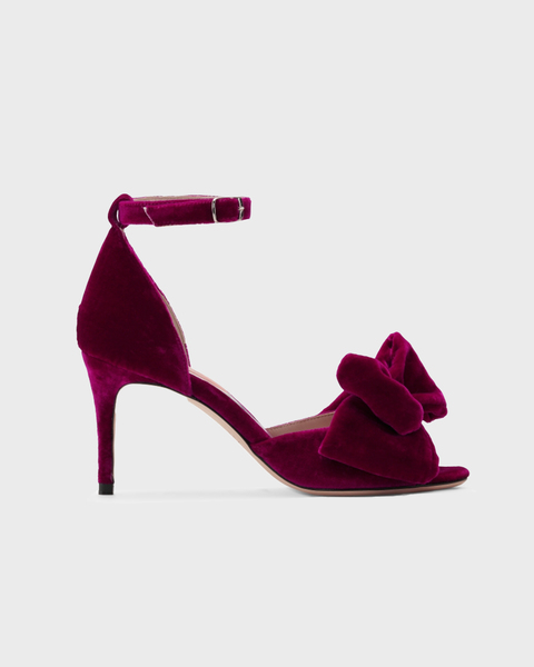 Heels Marita Velvet Vinröd/lila  1