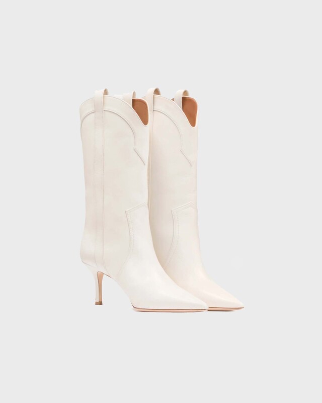 Paris Texas Boots Paloma Mid Calf 75 Vanilla EUR 39