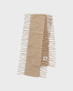 By Malene Birger Fringly Wool Scarf Beige ONESIZE