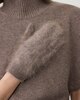 LISA YANG Brushed Mittens Cashmere Brun ONESIZE