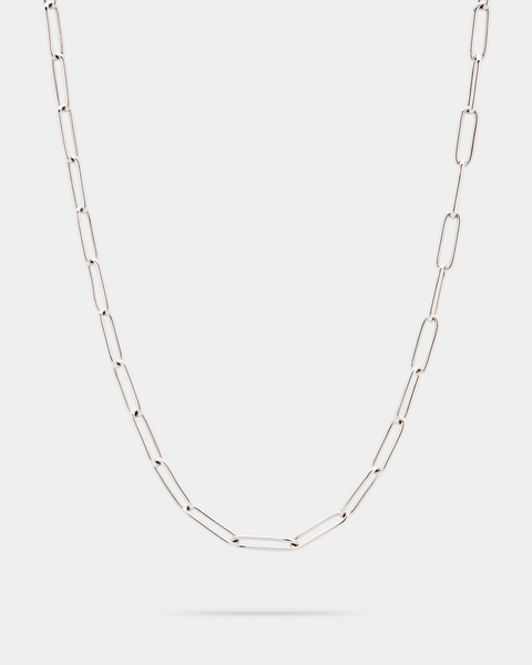 Halsband Box Chain Long Silver 1