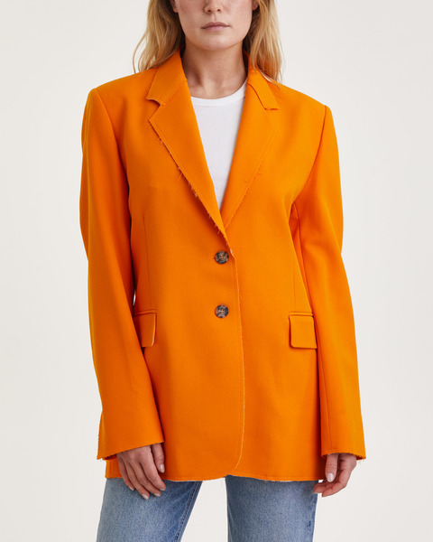 Kavaj Oversized Raw Edge Aprikos 1