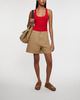 Filippa K Top Fine Rib Scoop Tank Röd M