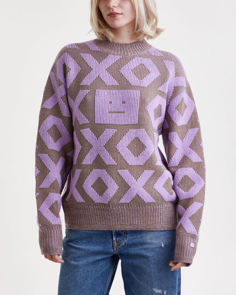 Tröja Knitted Face  Khaki 2