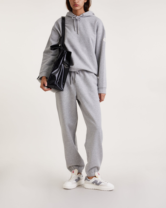 Moncler Byxor Pantalone Logo Grå M