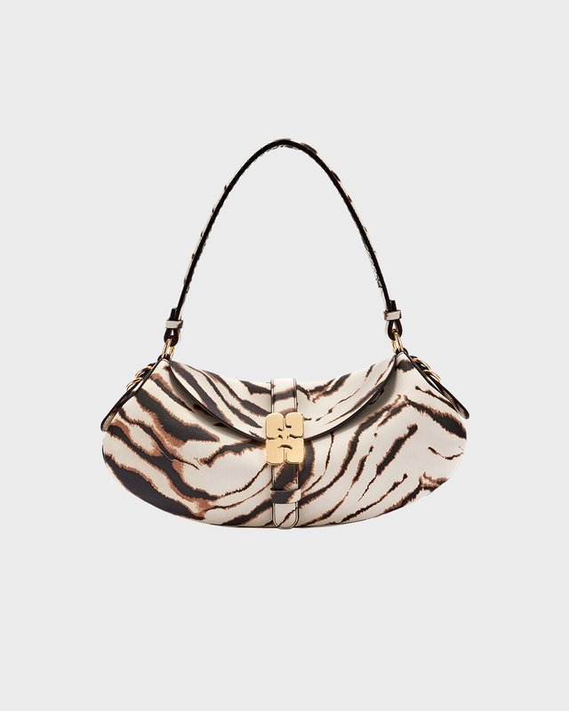 GANNI Axelväska B-Kat Zebra Egret ONESIZE