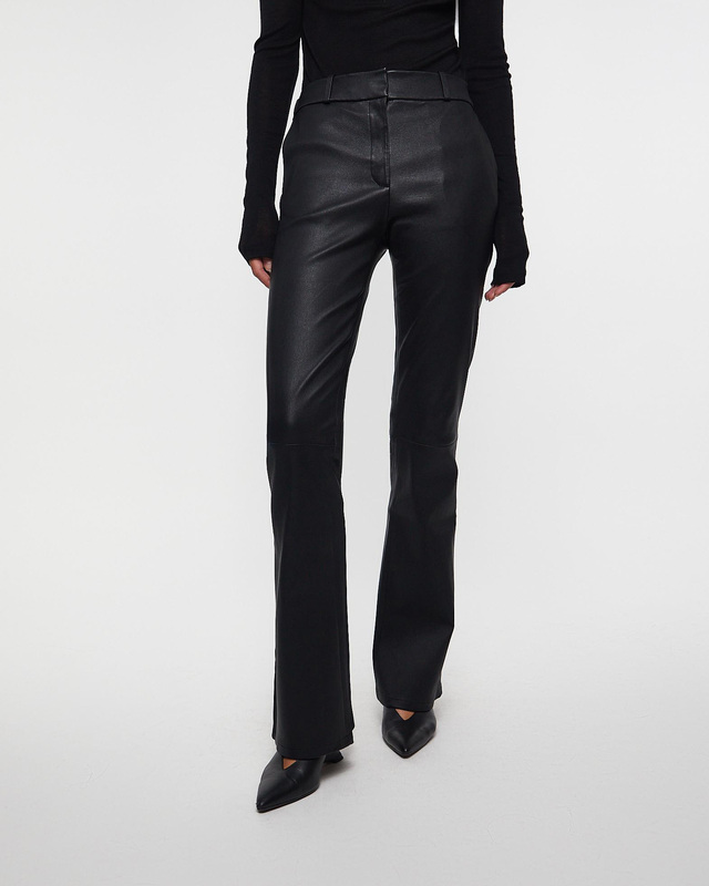 Wakakuu Icons Trouses Stretch Leather Pants Black 38