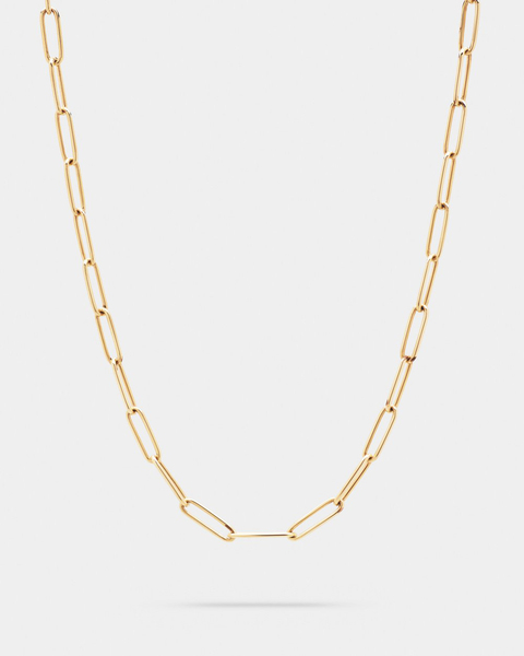 Necklace Box Chain Gold Guld 1