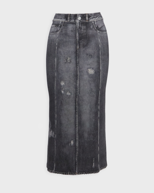Acne Studios Skirt Denim Print Vintage black S