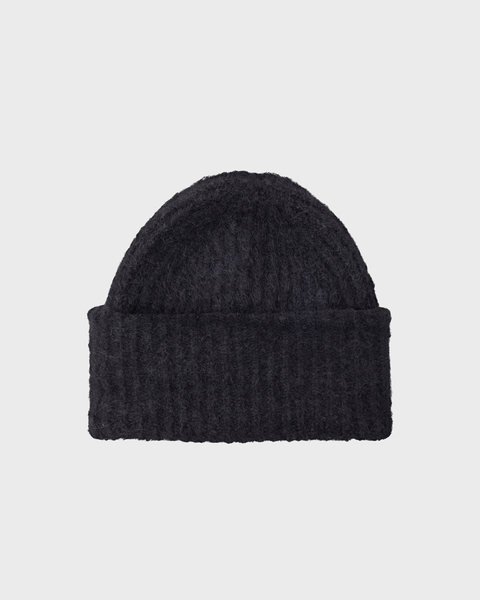 Beanie Fluffy Hat Black ONESIZE 1