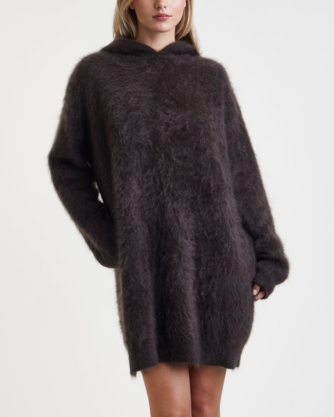 Klänning Maye Hooded Cashmere Brun 1