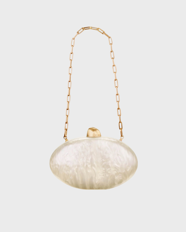 Cult Gaia Clutch Eviana Ivory ONESIZE