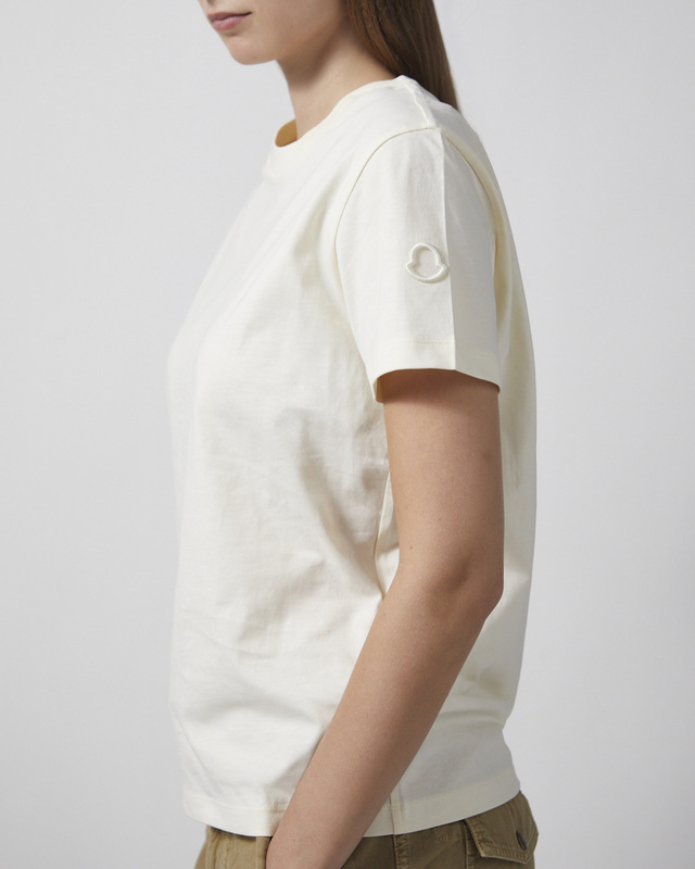 Moncler T-shirt Short Sleeve Natural M