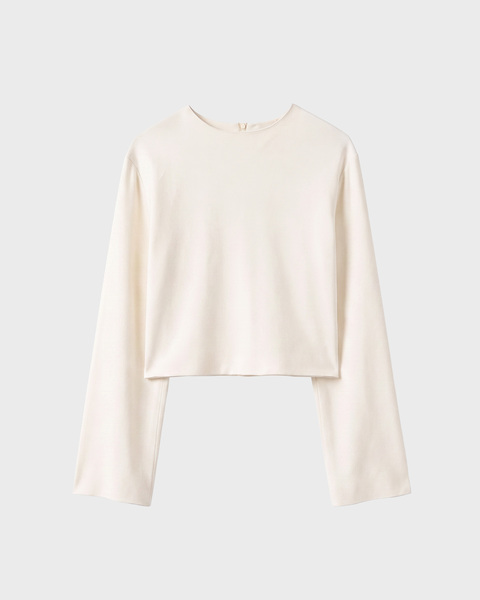 Blus Creme Cropped Cream 1