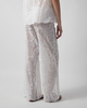 Malina Trousers Stacey Wide Lace White 42