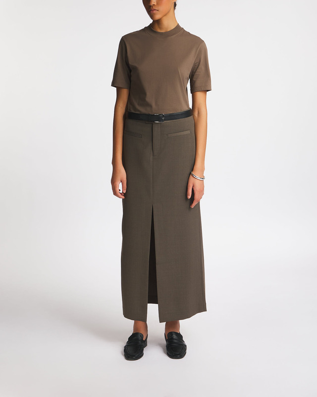 Filippa K T-Shirt Mock Neck Tee Beige S