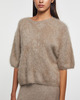 Almada Label  T-Shirt Fei Brushed Cashmere Nougat S
