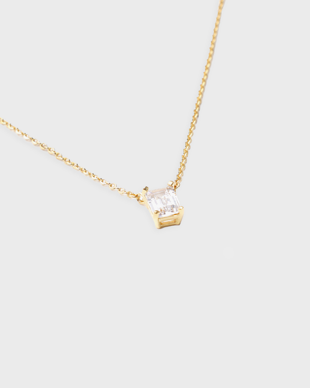 Izabel Display Halsband One Stone  Vit ONESIZE