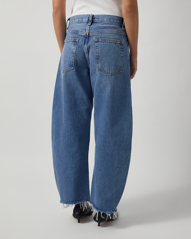 Frame Jeans The Bubble Crop Rapture Raw Light blue wash 28