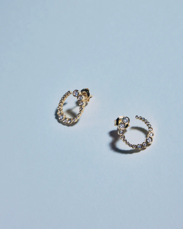 Ragbag Odette Spiral Earrings Guld ONESIZE