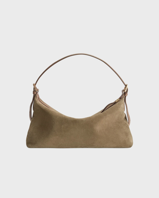 ATP Atelier Skuldertaske Castellare Loden Suede/Vacchetta Olive Green ONESIZE