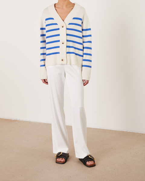 Cardigan Striped Vit 1
