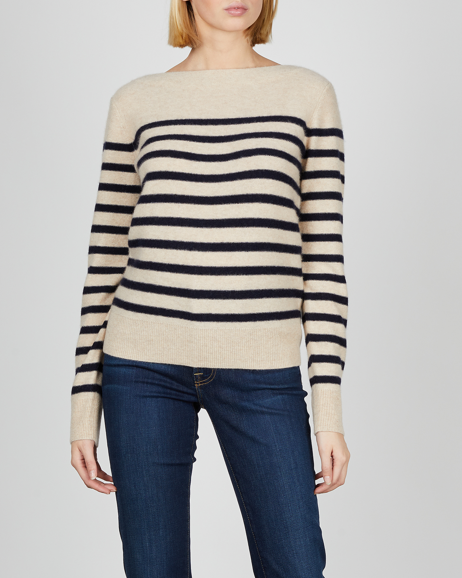 Vince - Cashmere Sweater Breton Stiped 