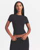 Skims T-shirt Cotton Jersey Soot XXS